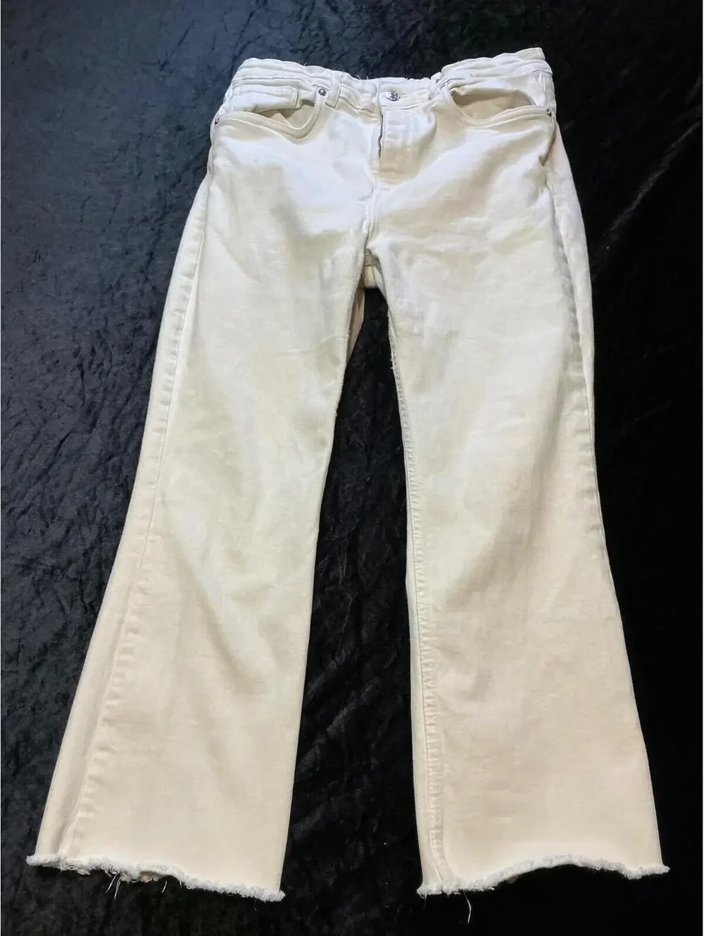 Zara The Marine Jeans Womens White 14 - Picture 1 of 3